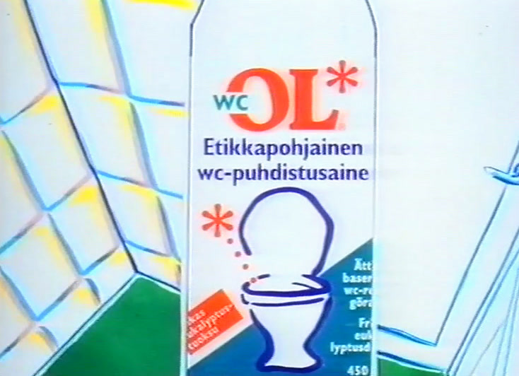 Pikapesijä-pullo täyttää kuvan, etiketin spiraali ja sininen aalto ovat luettavissa.