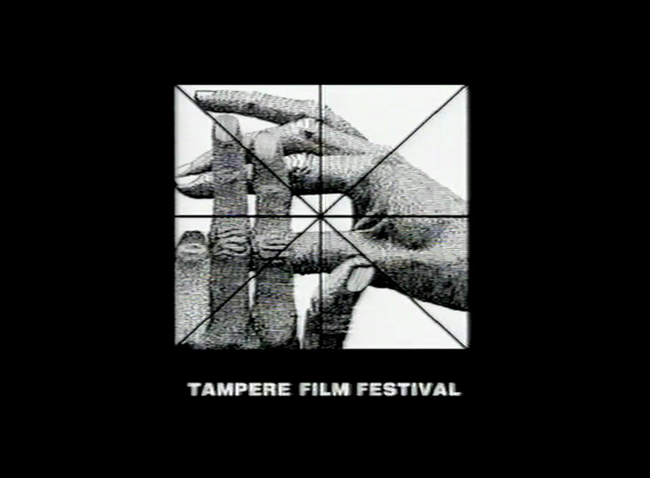 Viimeinen kuva, jossa käsikuvitus ja TAMPERE FILM FESTIVAL pysyvät paikallaan mustalla